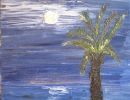 15.palmier au clair de lune